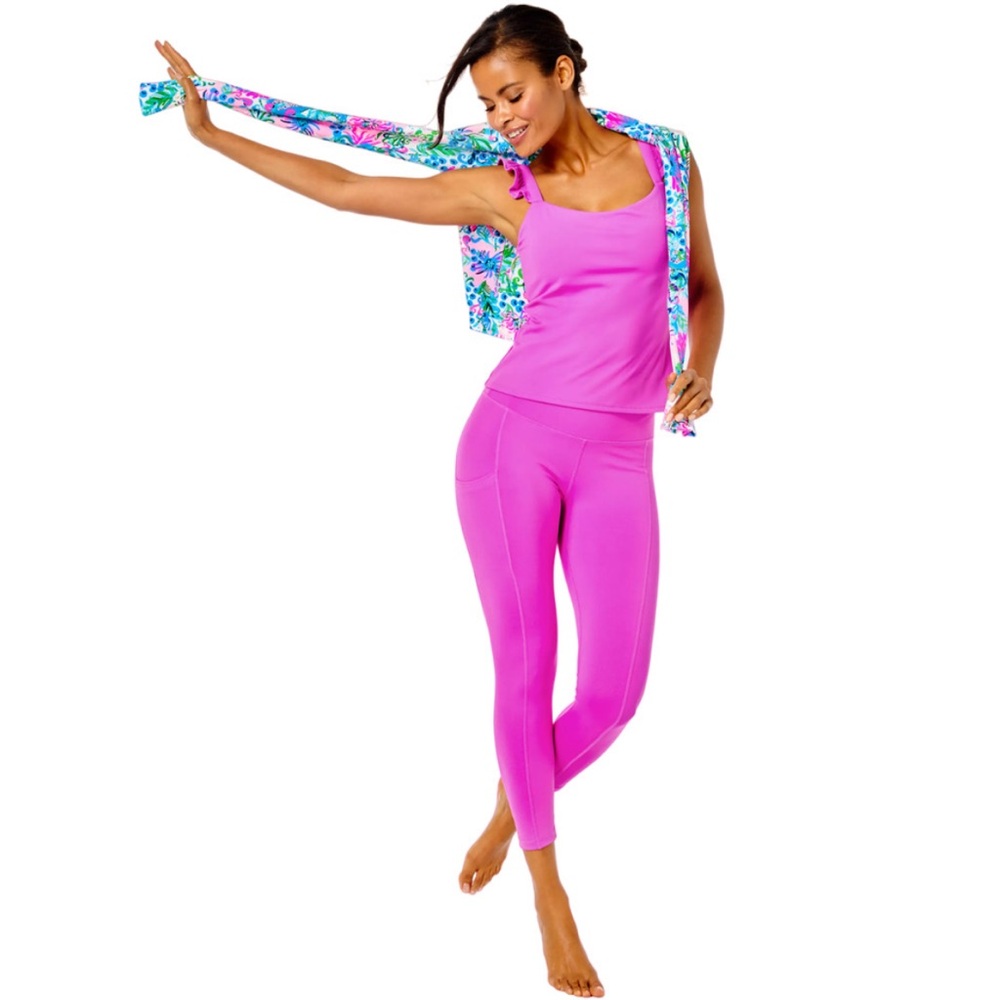 *NWT* UPF 50+ Luxletic 24" Weekender High Rise Legging Wild Fuscia - Picture 16 of 16